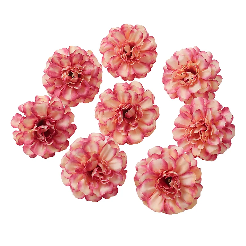 5 pezzi mix di fiori artificiali blu testa per la decorazione di nozze decorazioni per la casa lettere di compleanno fai da te ghirlanda di Natale artigianato fiore finto  15