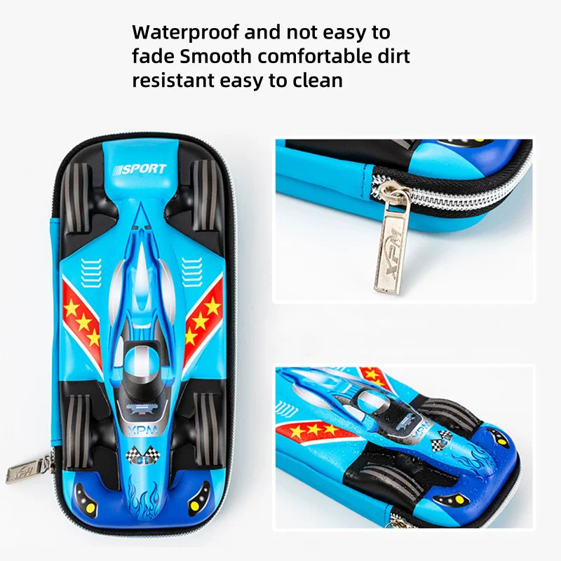 1pc Car Styling Pencil Bag Student Children's 3D Pencil Box Sports Car Stereoscopic Bag Large Capacity Creative Stationer