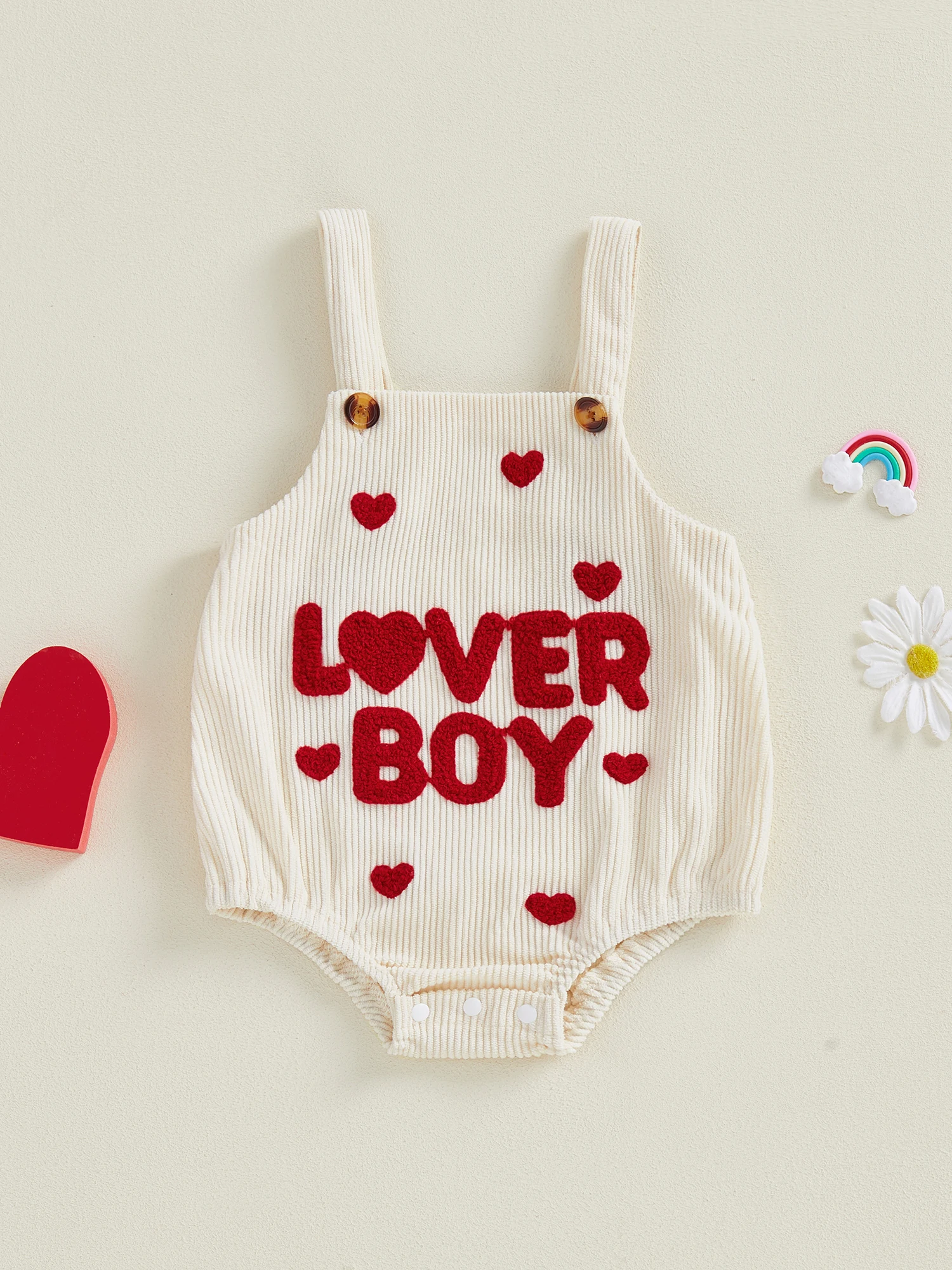 Toddler Boy Valentine s Day Outfit Plaid Shirt Suspender Pants Set Heart Embroidered Bowtie Gentleman Clothes Set