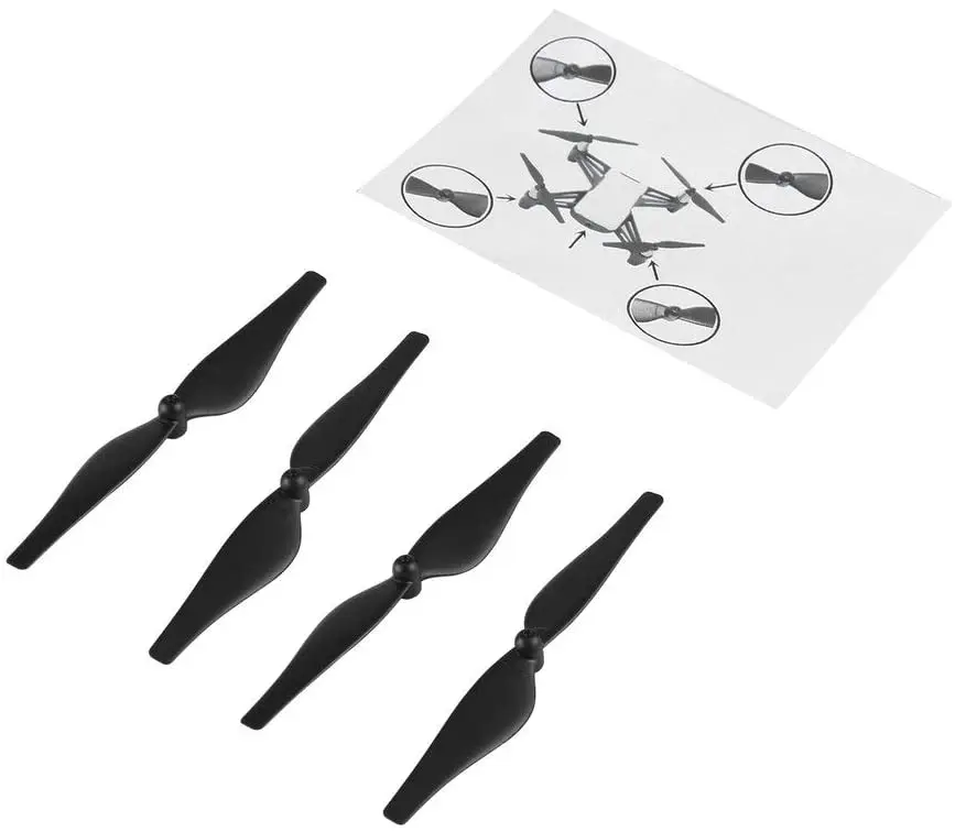 Drone Propeller Drone Propellers Drone Propeller Blades Propeller Replacement Parts 4Pcs Original DJI TELLO Propeller Tello Part 2 Quick-release Propellers for RYZE TELLO EDU Drone Accessories Replacement Parts