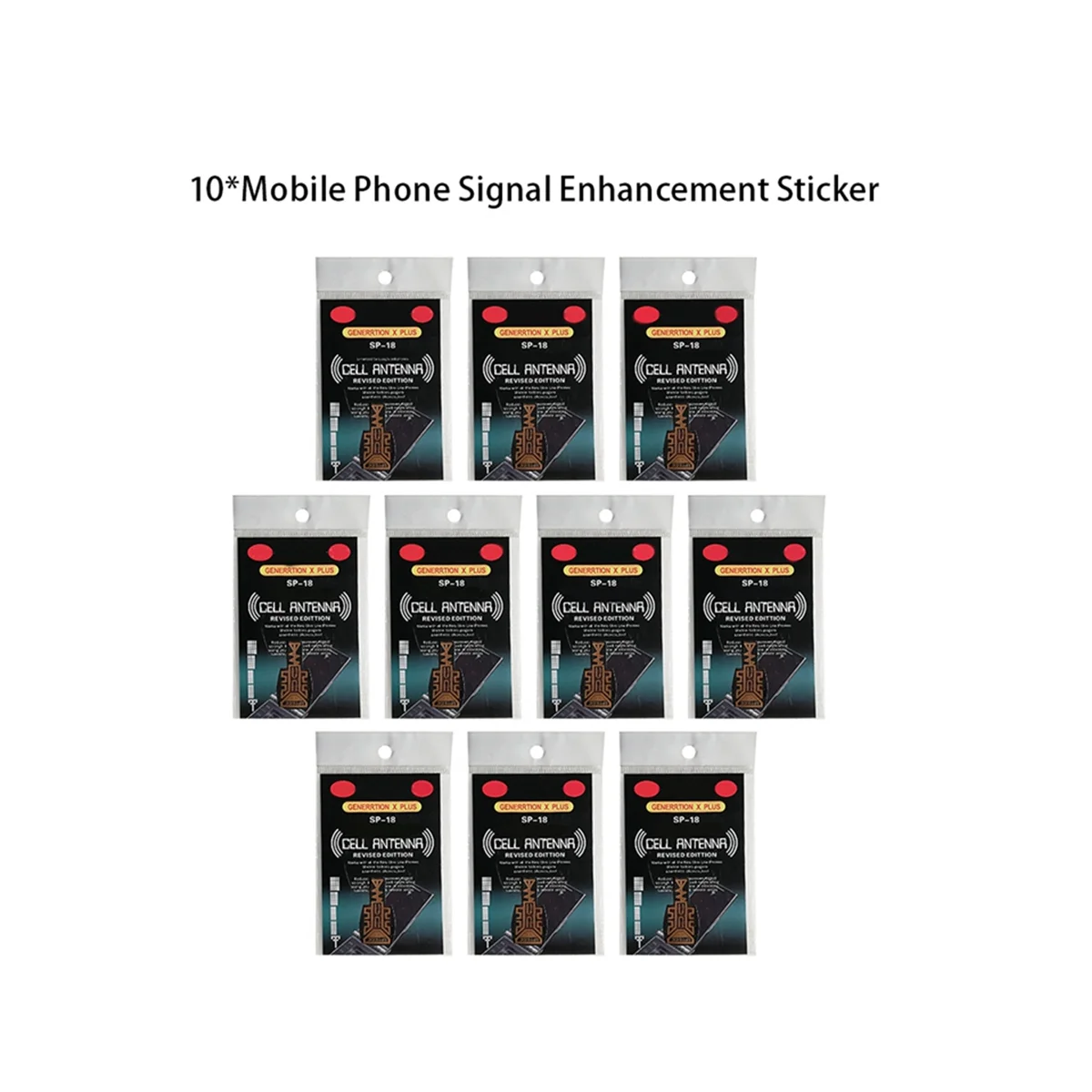 10Pcs SP-18 Cell Phone Signal Enhancement Cell Phone Signal Enhancement Sticker Amplifier Booster