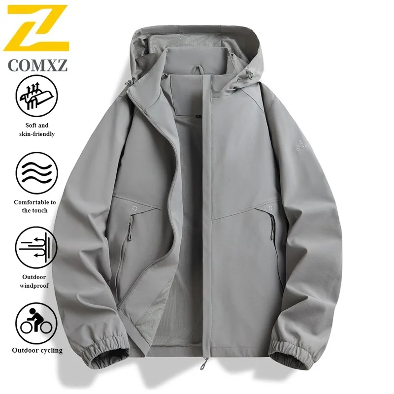 EiAO Jacket Spring Couple's  Windproof Waterproof Lightweight Outdoor Coat for Hiking Camping Fishing Business Casual Wear 2025