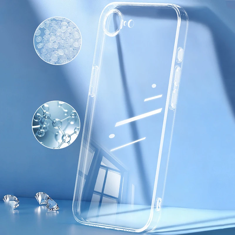 Ultra Thin Crystal Clear Silicone Case - Transparent Soft TPU Back Cover