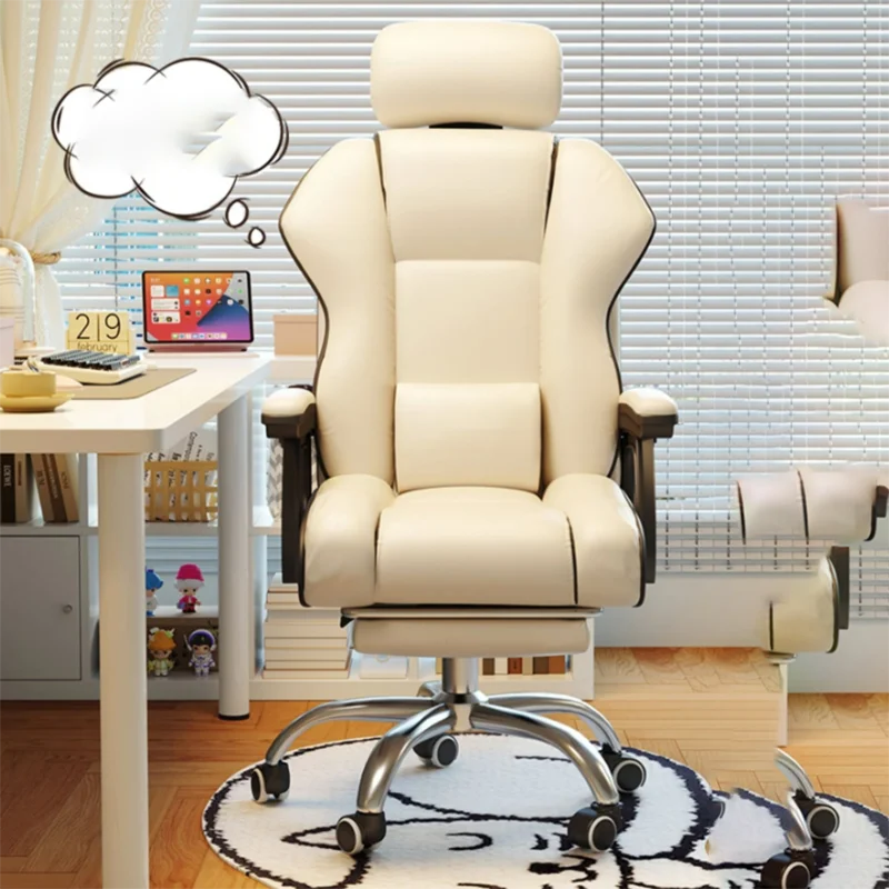 Swivel Playseat Gaming Chair Ergonomic Recliner White Folding Chair Accent Reading Floor Cadeira De Escritorio Office Furniture
