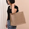 Hemp Bag Hand-painted Cotton Jute Bag Hand Held Imitation Linen Bag Shopping Bag Film Covered Bag Waterproof Hanbag 2