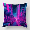 Modern Simple Car Illustration Pillow Cover Bedroom Cafe Decoration Applicable Car Cushion Cover 40x40cm 45x45cm 2