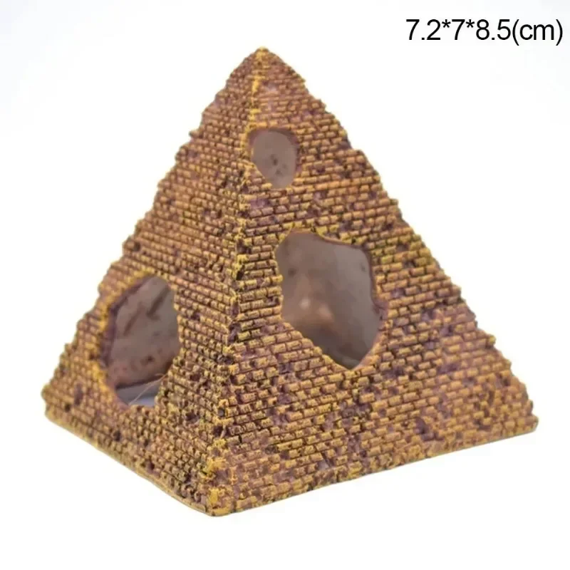 Simulation Pyramid Aquarium Decoration Landscaping Shrimp Fish Habitat Fish Tank Decoration Egyptian Decoration
