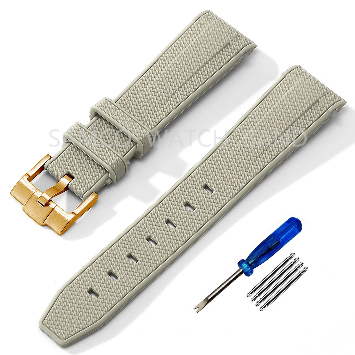 Premium Silicone Watch Strap - 20mm Rubber Replacement Band