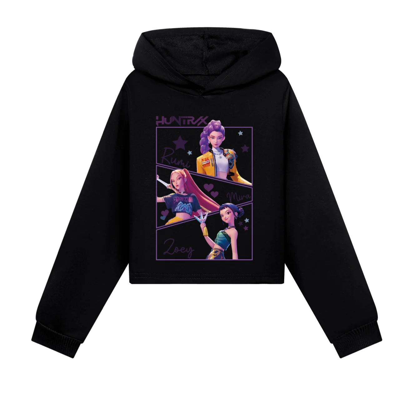 KPop Demon Hunters Huntrix Sweat à Capuche Enfants Dessin Animé Vêtements Filles Sweats à Capuche Pantalons 2 Pièces Ensemble Enfant En Bas âge Garçons Tenues / Vêtements Pour Enfants