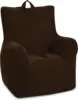Reading, and Watching TV,  Chair, Microsuede - Chocolate 2