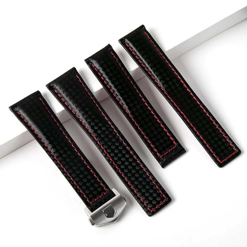 

20mmCalf Skin Leather For Tag Strap For Heuer Watch Band Carrera Monaco Black Brown Bracelet Wrist Watchband Accessories