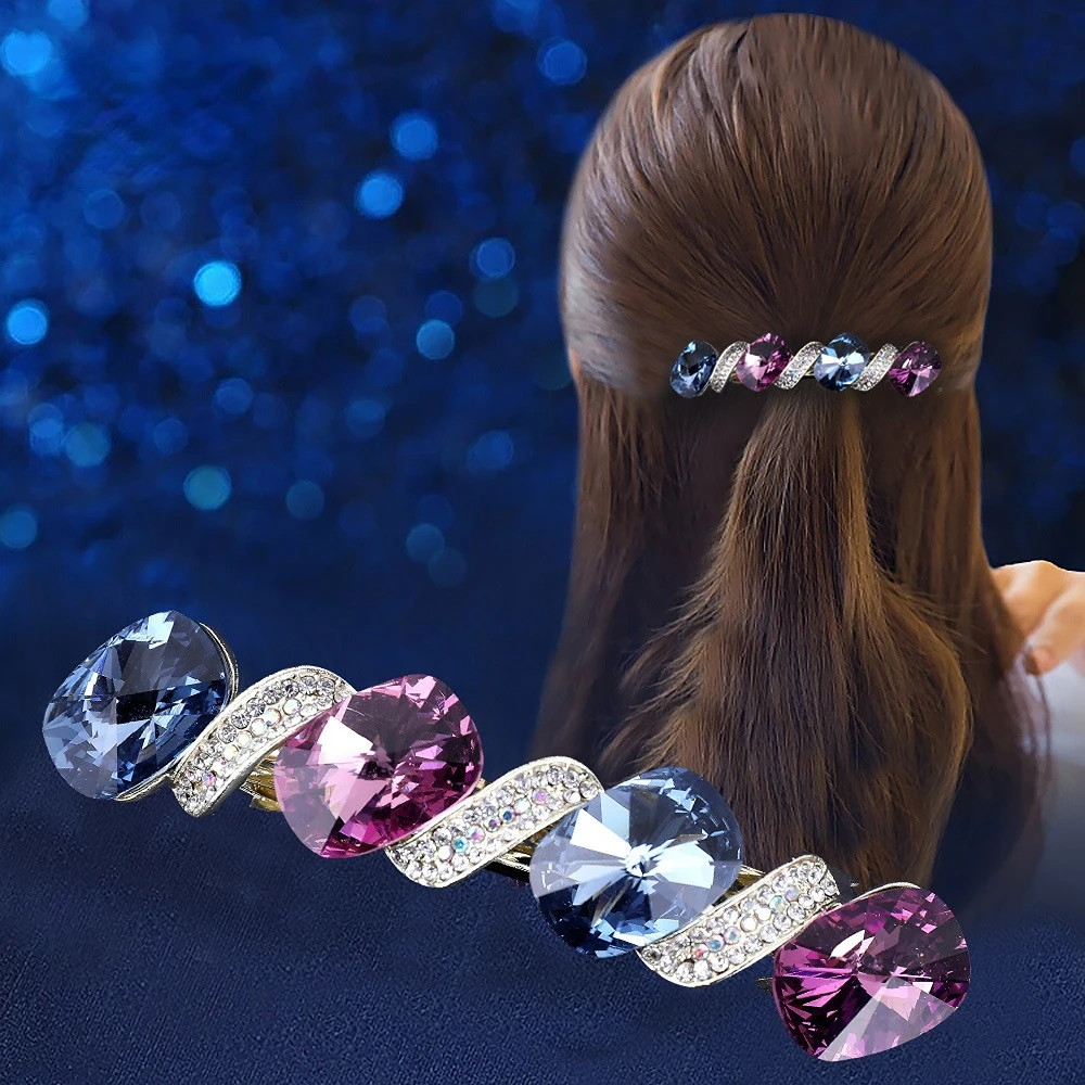 4pcs Flower Hair Jewels For Women Spring Hair Jewels For Women Clasp Metal  Barrette Women Hair Clamp - AliExpress