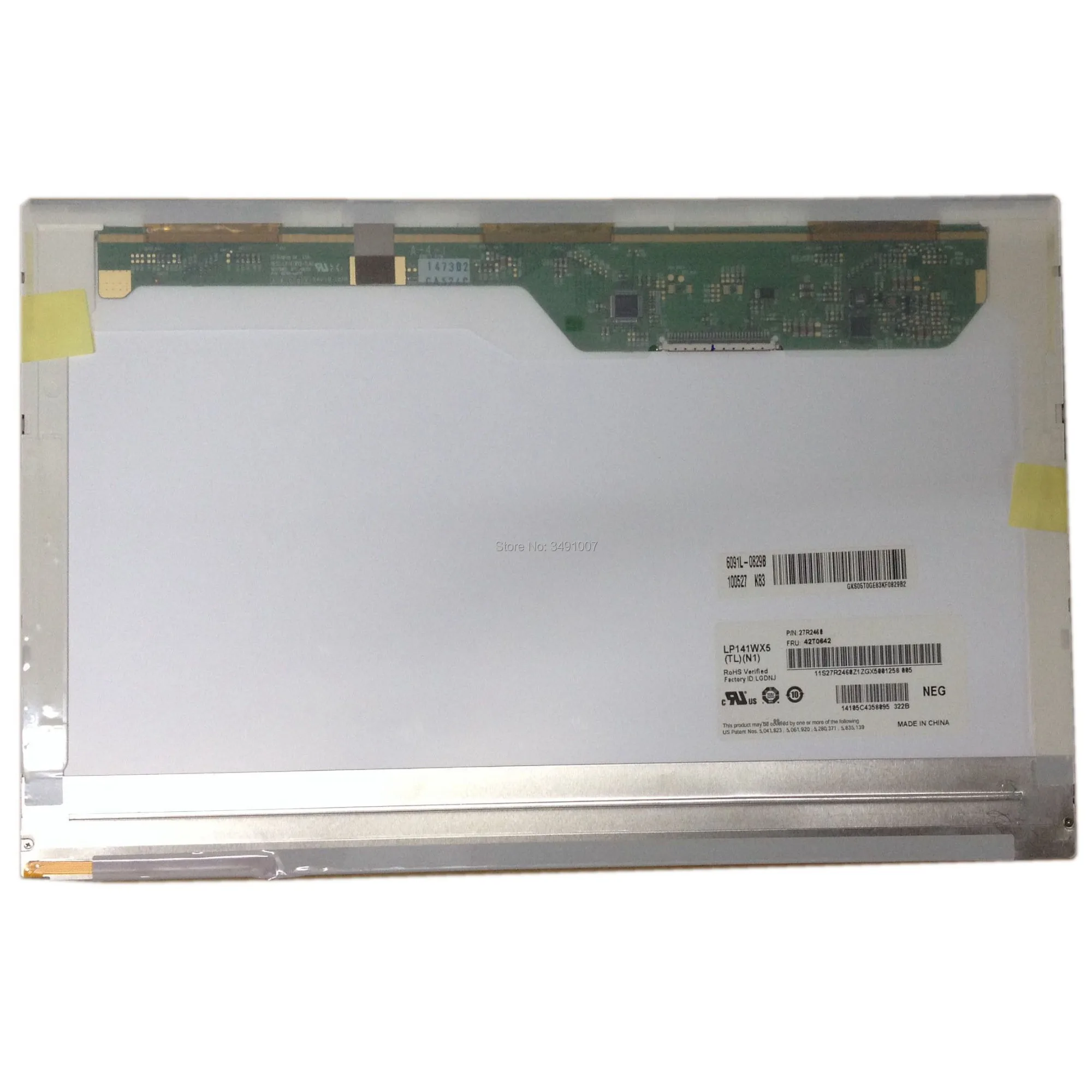

LP141WX5 TLN1 подходит для LP141WX3 TLN2 TLP2 TLP1 TLQ1 TLB1 TLN3 TLN4 LTN141W3-L01 L04 LP141WX1 LTN141AT07