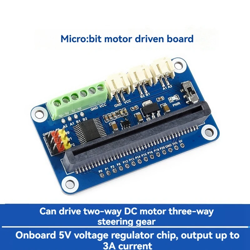 2 Channel Motor Driver Expansion Breakout Board For BBC Microbit Micro-Bit V1.5 V2 Board Breakout Shield Module