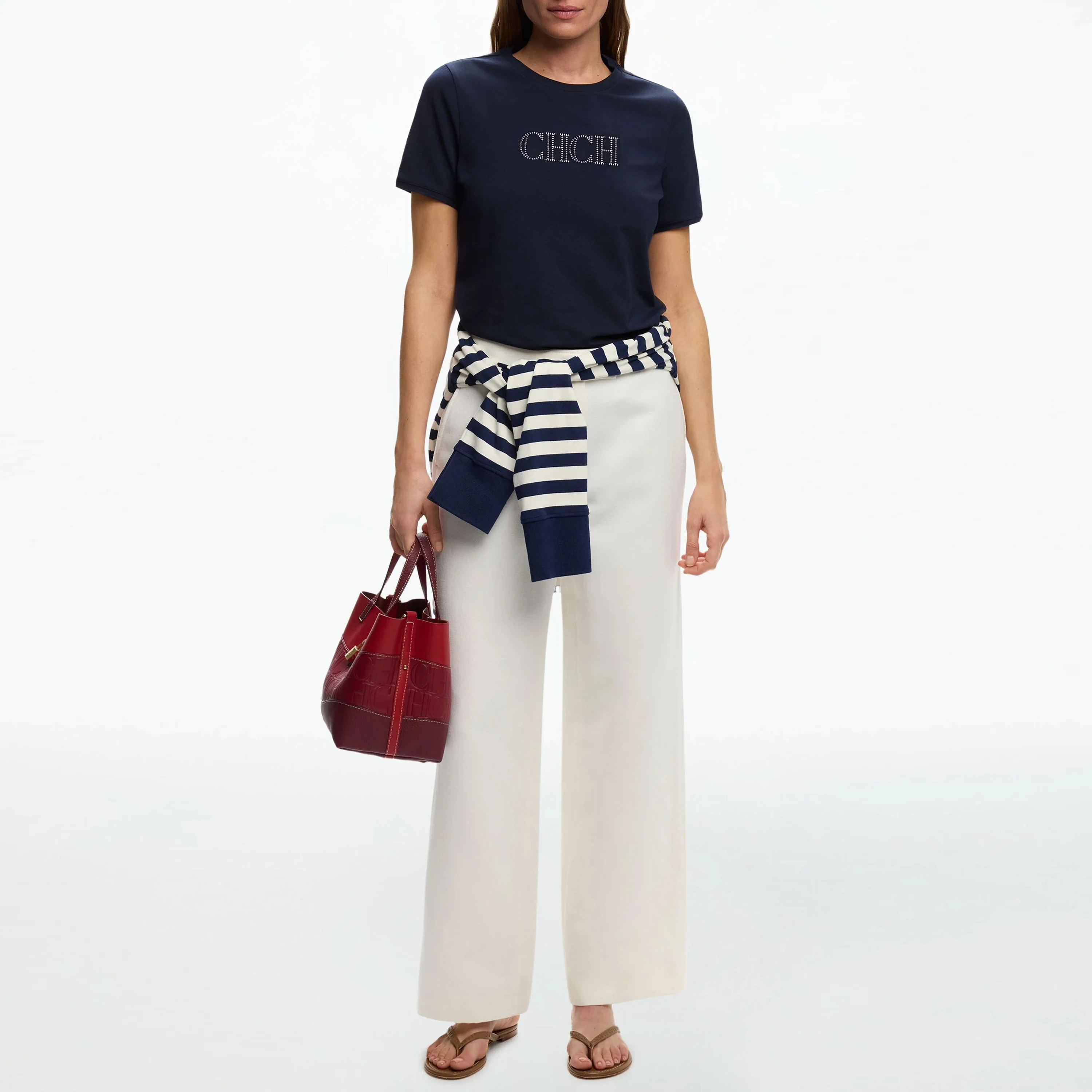 CHCH 2025 الصيف 100% القطن المرأة تي شيرت قاع الأس...