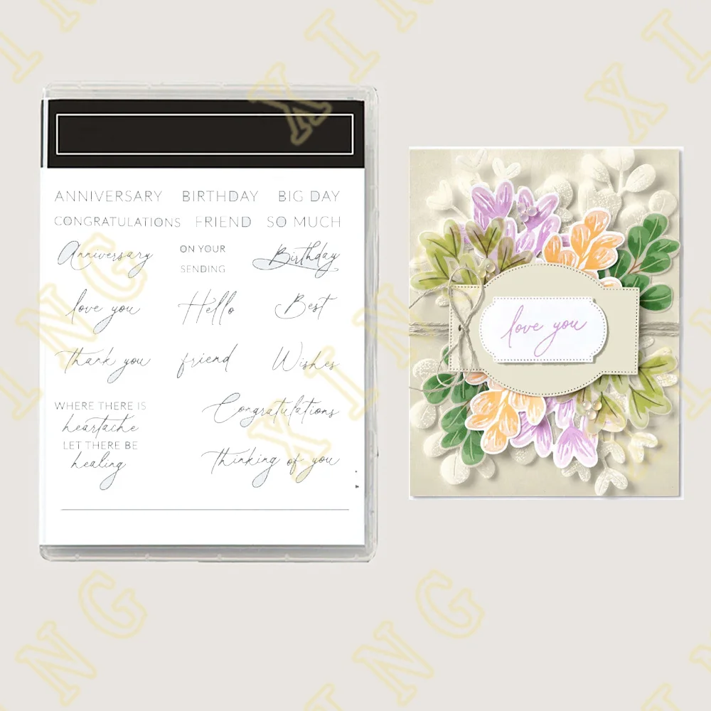 Everyday Blessings Stamps Scrapbook Diary Decoration Embossing Template Diy Greeting Card Decorative Embossing DIY Paper Cards