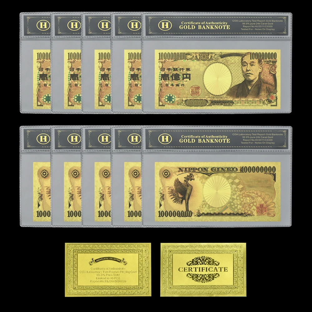 What Does 100 Million USD to Yen Look Like in Physical Form? A Real-World  Review of the 100 Million Yen Gold Foil Banknote Collectible