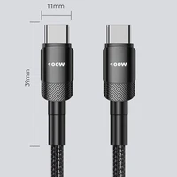 100W 1m/2m/0.5m Type C to Type C Cable PD 3.0 Quick Charge Fast Charging USB C to Type C for iPhone 15 Macbook Samsung Xiaomi - Image 2
