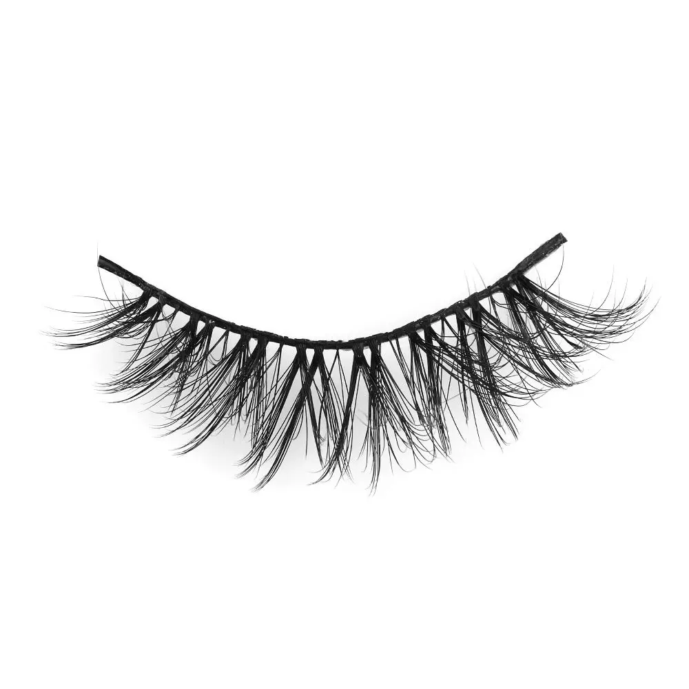 

SKONHED 10 Pairs 3D Soft Faxu Mink Hair False Eyelashes Crisscross Wispy Fluffy Lashes Extension Eye Makeup Tools
