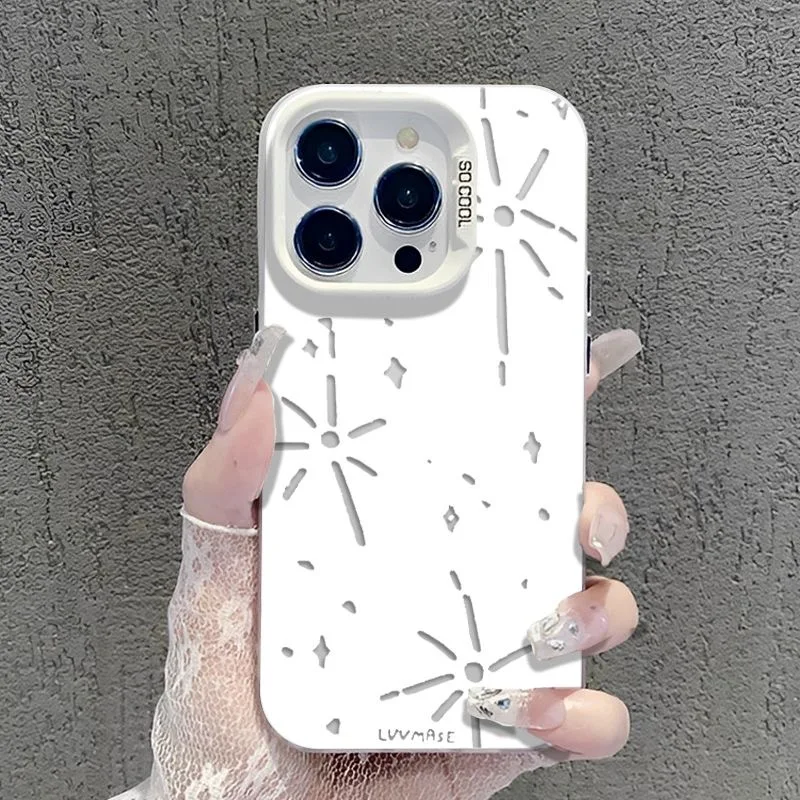 Bling Snowflakes Christmas Matte Back Cover Case