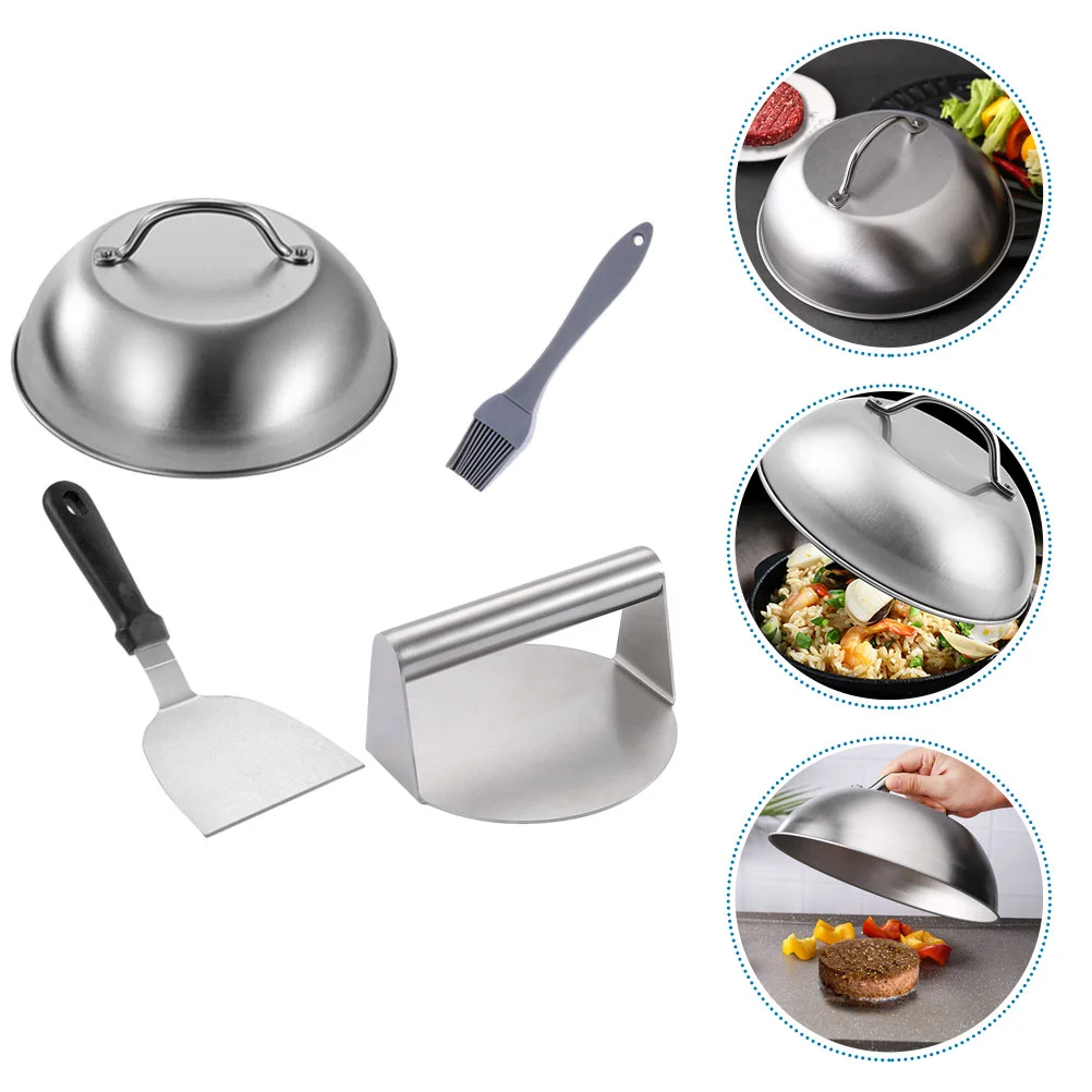 Metal Cooking Mold Smash Burger Press Tools Squeezer Patty Making Smasher Griddle Stainless Steel Handle Maker Household