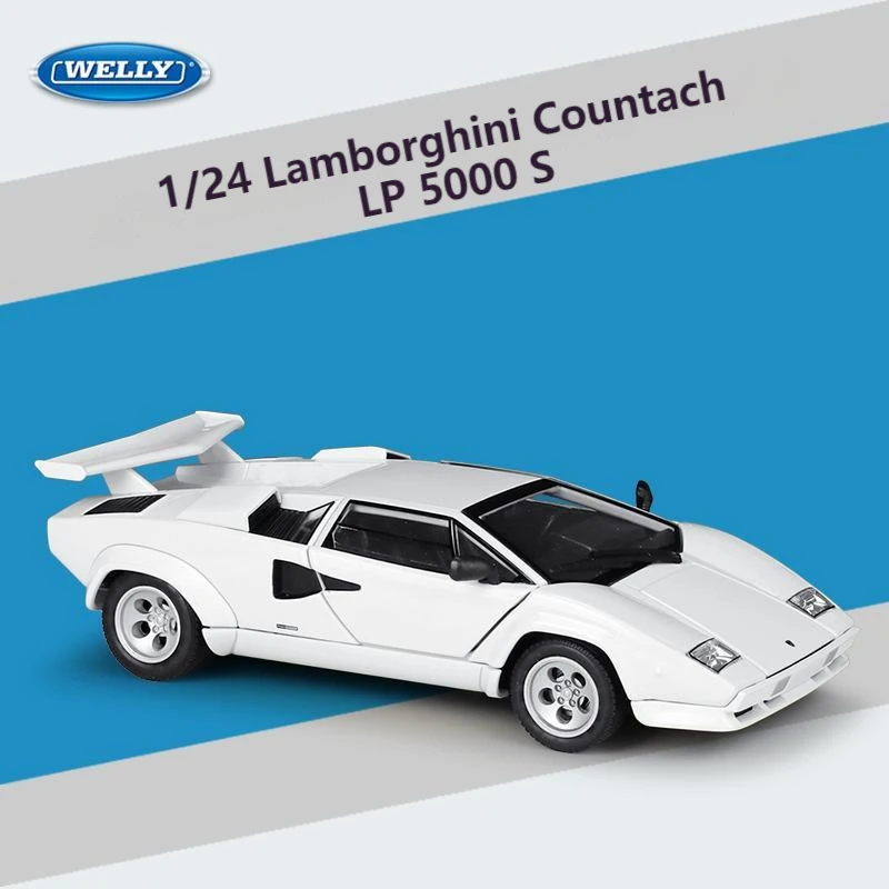 

Lamborghini Countach LP 5000 S WELLY Diecast 1:24 High Quality Exotic Car Metal Model Car Race Car Alloy Toy For Kids Collection