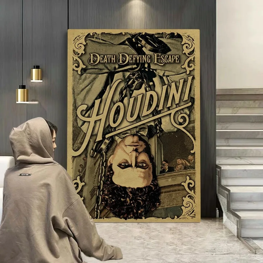 Vintage Harry Houdini Poster Aesthetic Magic Escape Death Defying Goth  Canvas Painting Home Decor For Wall Art Muarl Room Decor - AliExpress, image size:1000x1000