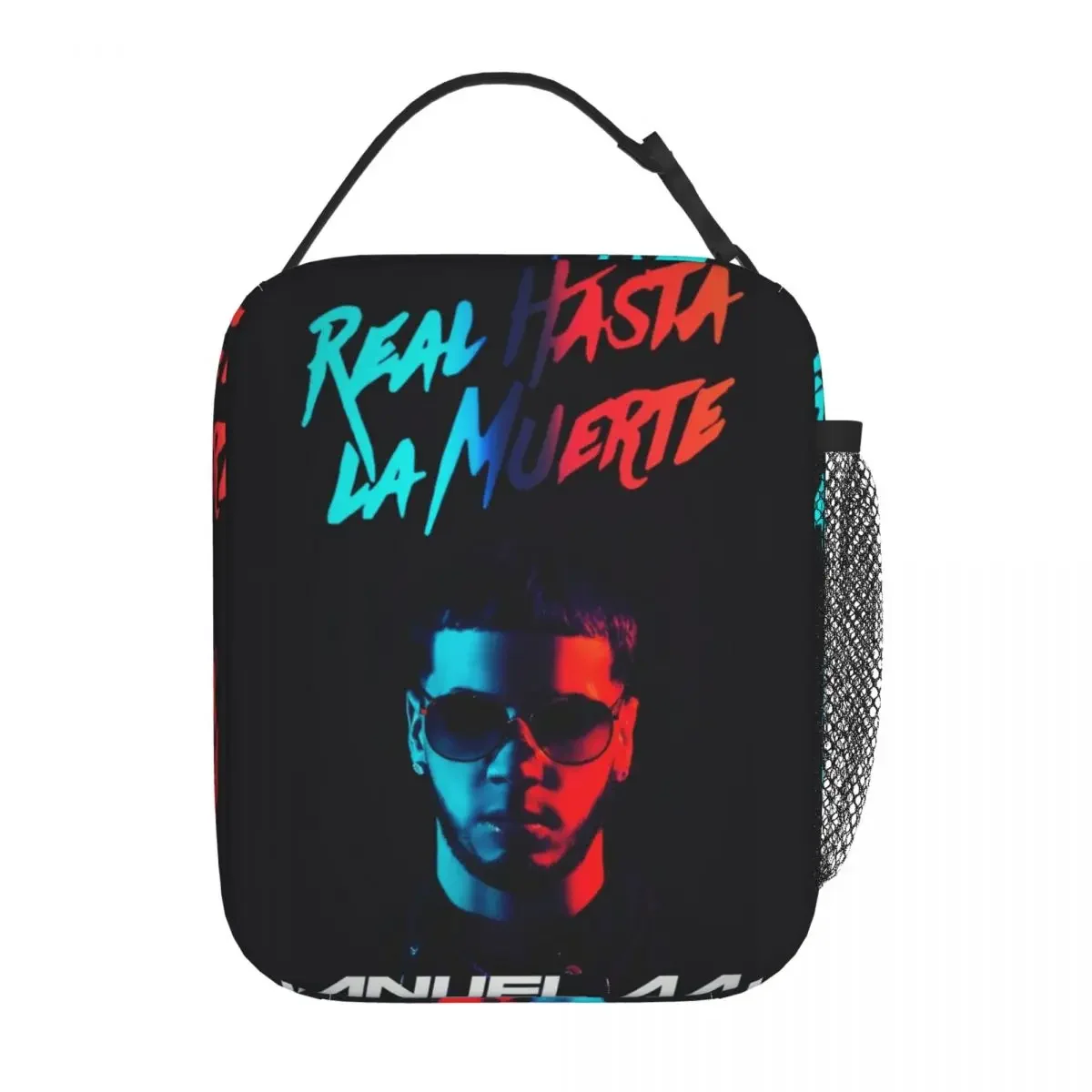 

Real Until Death Insulated Lunch Bags Anuel AA Food Container Bags Portable Thermal Cooler Lunch Box For Picnic