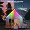 LED Permanent Outdoor Eaves Atmosphere Light String Bluetooth APP Control 72 Colors Suitable for Christmas, Halloween, Parties 4