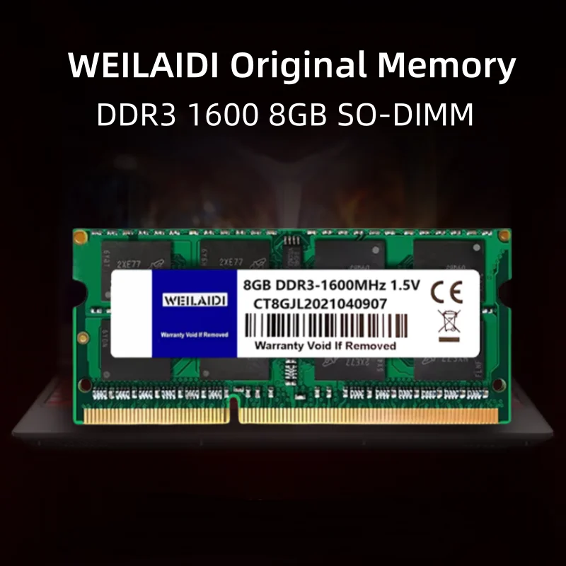 노트북 메모리 RAM 업그레이드 DDR3 DDR3L 2GB 4GB 8GB 1066 1333 1600MHz SODIMM 204핀 PC3L-10600 12800