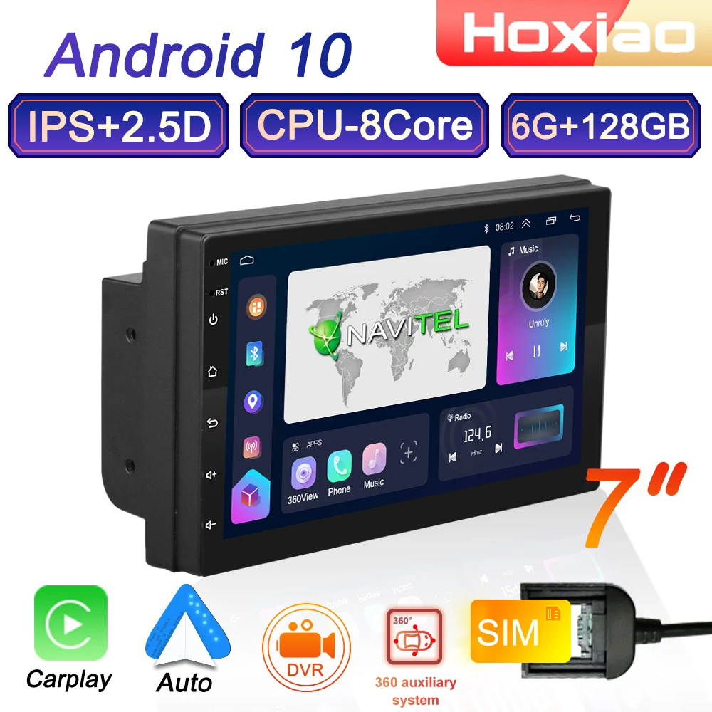4g Android 2 Din Car Radio Multimedia Video Player Navigation Gps For