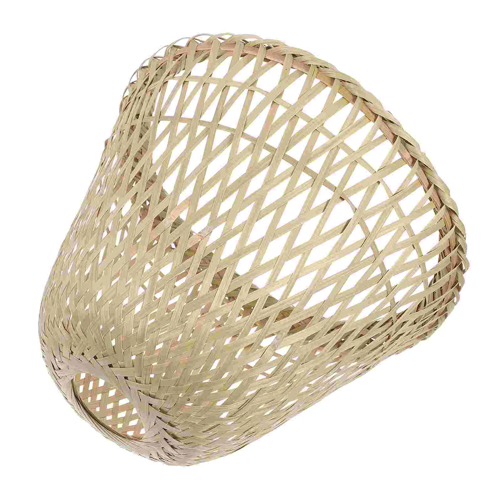 Lamp Shade Light Cover Shades Lampshade Woven Pendanttable Rattan Barrelwall Hanging Replacement Wicker Ceiling Shell Clip