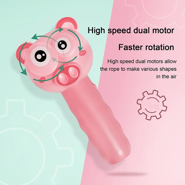 Hot ZipString Rope Launcher Propeller Toys Cute Cat String Controller Rope Flying Funny Party Electric Toy For Kids Xmas Gifts 6