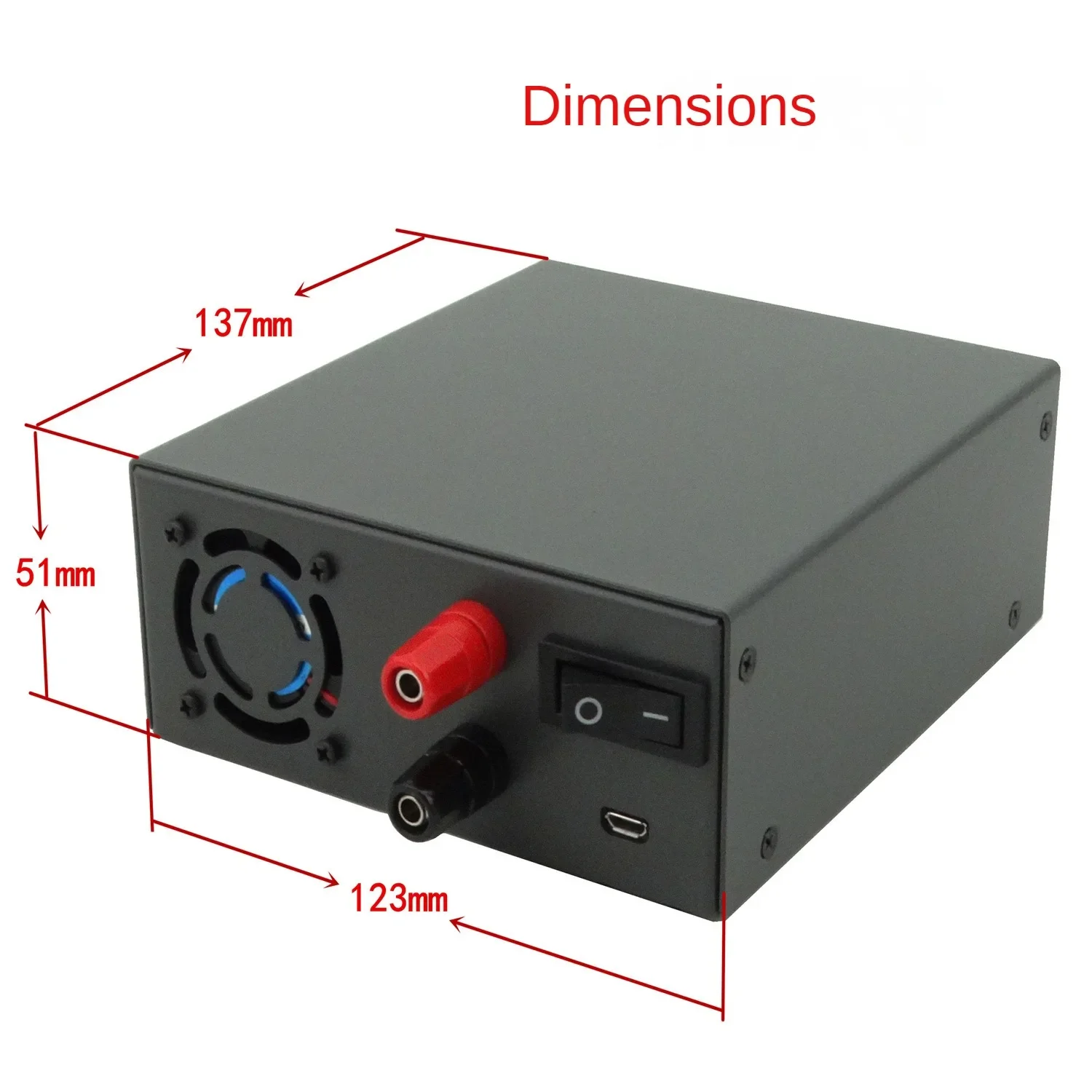 KIT fai da te custodia fai da te Shell per DPS5015-USB DPS5020-USB DPS3012 DPH3205 convertitore di corrente a tensione costante Power Bank Box Shell LCD