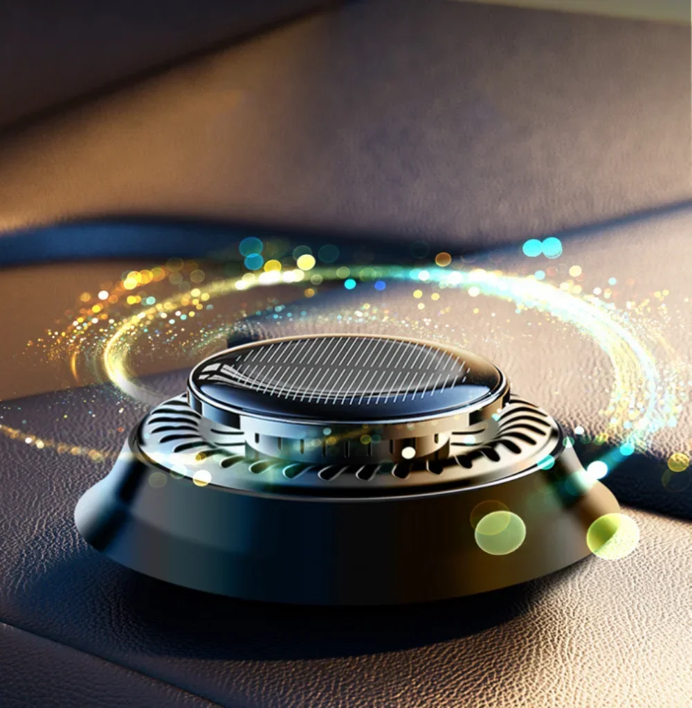 Solar Powered Car Aromatherapy Air Freshener for Essential Oil