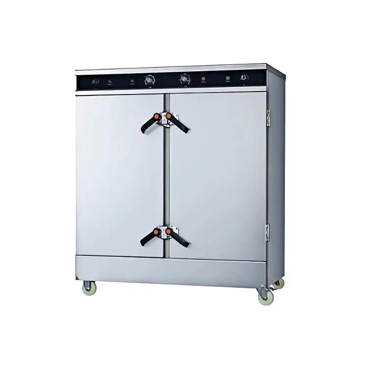 Kitchen Equipment Lpg Gas Rice Steamer/ 12 24 36 48 60 Trays Gas Rice Steaming Cart/ 50kg Steaming Cabinet