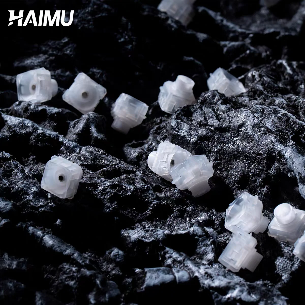 HAIMU Moonllight 마그네틱 스위치 촉각 무음 실리콘 보울 구조 45g 마그네틱 키보드 실리콘 스위치 DIY 게임용 PC
