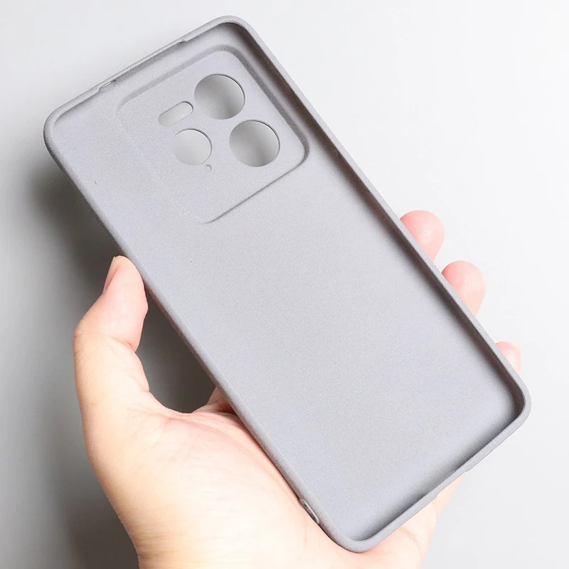 Sand Matte Soft Silicone Anti-Slip Protective Phone Case with Camera Guard