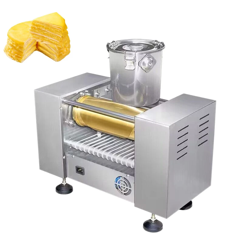 

Electric Thousand Layer Pancake Crepe Wrapper Machine 6/8/10 Inches Cake Skin Maker Household Commercial Use