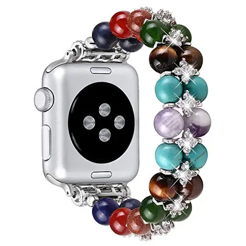 Pearl Elastic Strap for Apple Watch 9 8 7 45mm 41mm Woman Replacement Bracelet Wristband for 6 5 4 SE 44mm 40mm 3 42mm 38mm Band