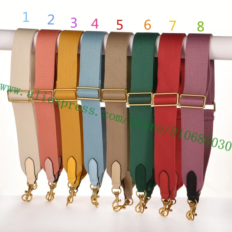 Adjustable Solid Color Fabric Shoulder Strap For Lady Handbag Women Pochette Purse Carry Belt Bag Parts Substitute