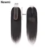 2x6 Closure Human Hair Newmi Transparent 2x6 Lace Closure Pre Plucked Straight Hair Natural Color Kim Lace Closure Extensions 1