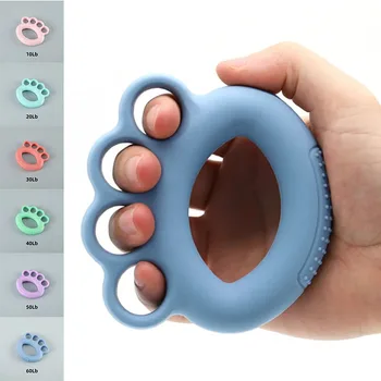 실리콘 조절식 핸드 그립 손가락 회복 트레이너, 운동 손목 확장기, 근육 운동, 체육관 피트니스 강화기