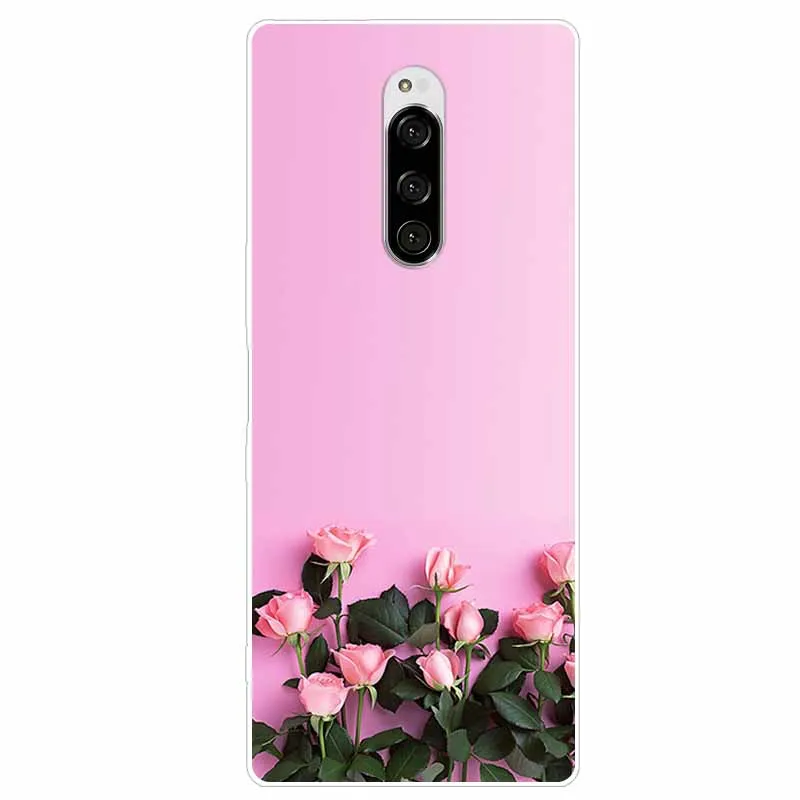 Cute Fashion Clear Soft TPU Phone Cover with Floral Design