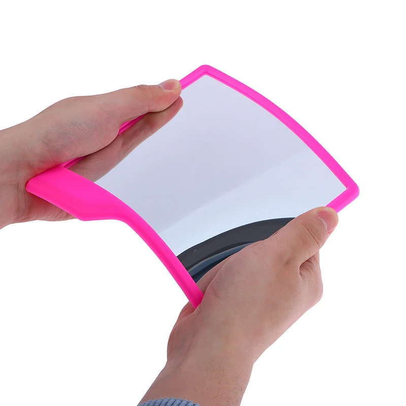Fashion Silicone Mirror Self Grips Mirror Shatterproof Shaving Makeup Shower Silicone Travel Washroom