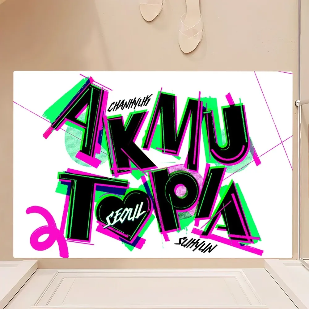 Kpop A-Akmu Love Lee Floor Mat Bedroom Kitchen Door Bath House Super Absorbent Foot Non-slip 2
