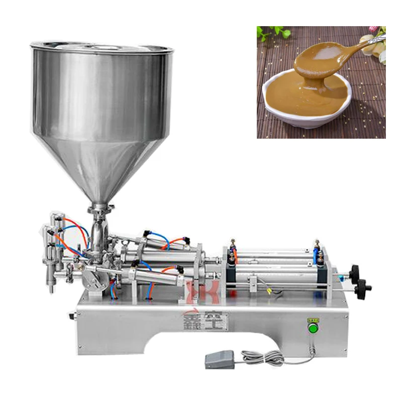 

Factory price Honey Oil Water Liquid Perfume Filling Machine Filling Machine Double head horizontal filling machine
