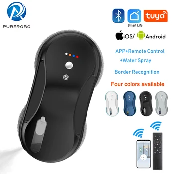 Purerobo W-R3S 창 청소 로봇 APP 및 원격 제어 지능형 자동 물 스프레이 청소 창 유리/타일/거울 스마트 전기 진공 청소기 로봇