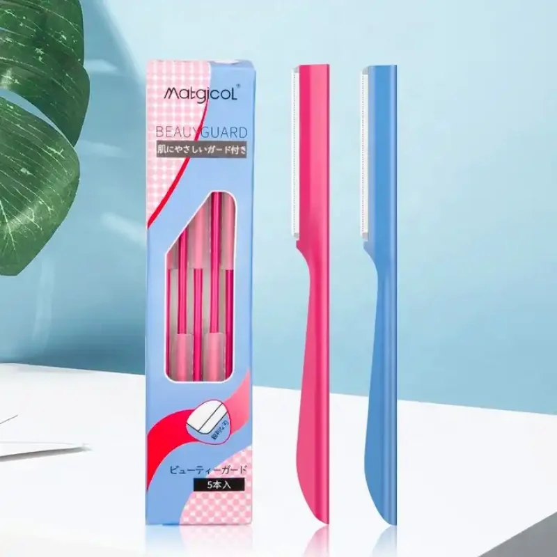 Five Pieces Of Decorative Eyebrow Knife Unisex Makeup Tool Anti-scratch Beginner Safe Type Manual Eyebrow Scraper eyebrow trimmer set eyebrow trimmer eyebrow razor set eyebrow razor eyebrow scissors hair remover eyebrow trimmer blade eyebrow scraper