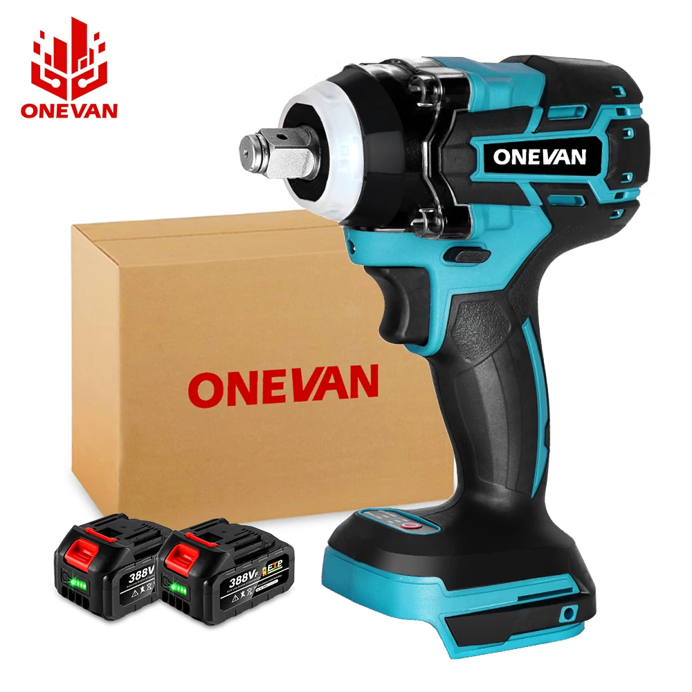 Onevan 520n.m 1/2 Inch Brushless Impact Wrench For Car Cordless